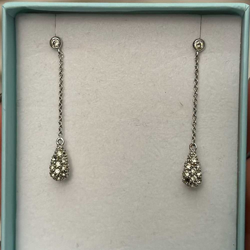Swarovski Crystals Dangling tear Drop Earrings